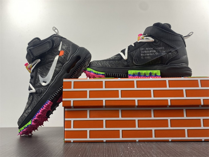Off-White x Nike Air Force 1 Mid “Black” DO6290-001