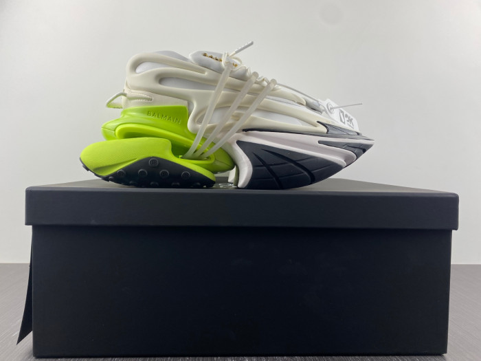 BALMAIN LEATHER UNICORN LOW-TOP SNEAKER