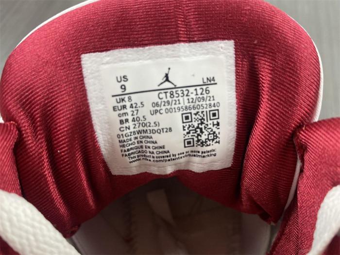 Jordan 3 Retro Cardinal Red CT8532-126