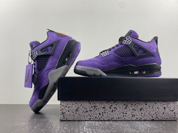 Travis Scott x Air Jordan 4 “Purple Suede”