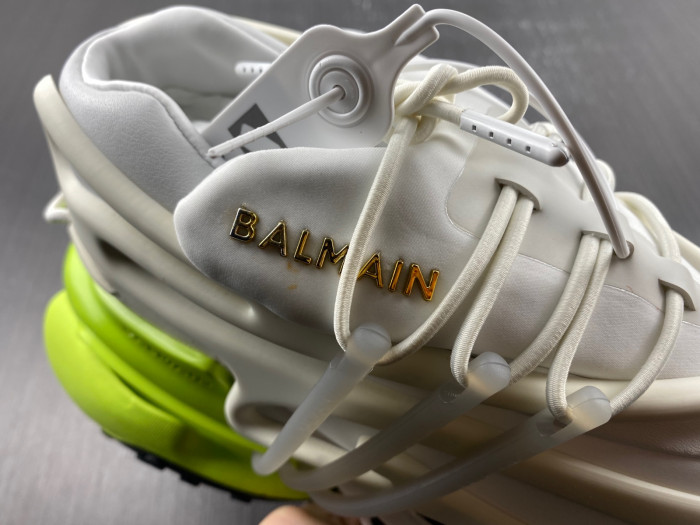 BALMAIN LEATHER UNICORN LOW-TOP SNEAKER