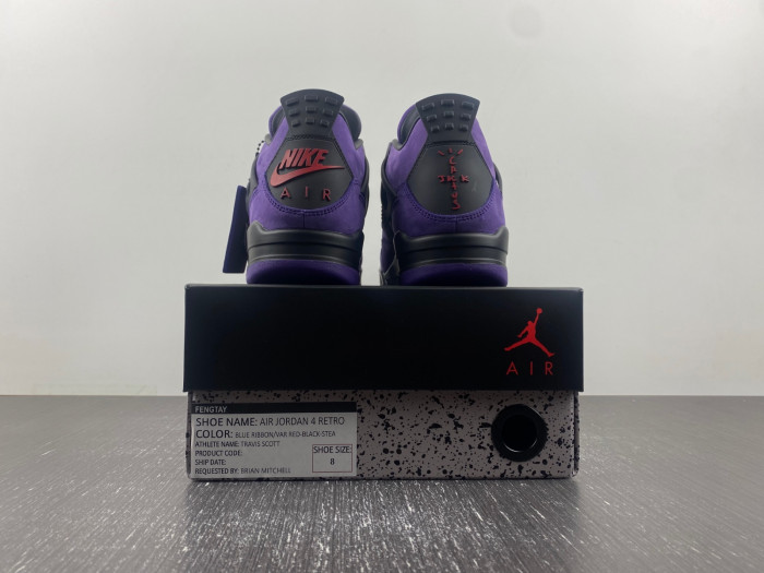 Travis Scott x Air Jordan 4 “Purple Suede”