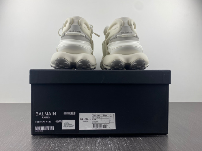 BALMAIN LEATHER UNICORN LOW-TOP SNEAKER