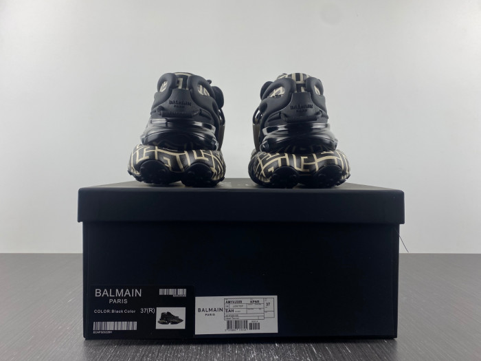 BALMAIN LEATHER UNICORN LOW-TOP SNEAKER