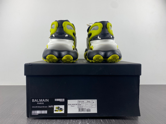 BALMAIN LEATHER UNICORN LOW-TOP SNEAKER