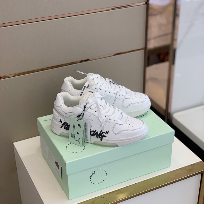 OFF WHITE™ C/O VIRGIL ABLOH OUT OF OFFICE LOW-TOP LEATHER SNEAKERS "OOO"