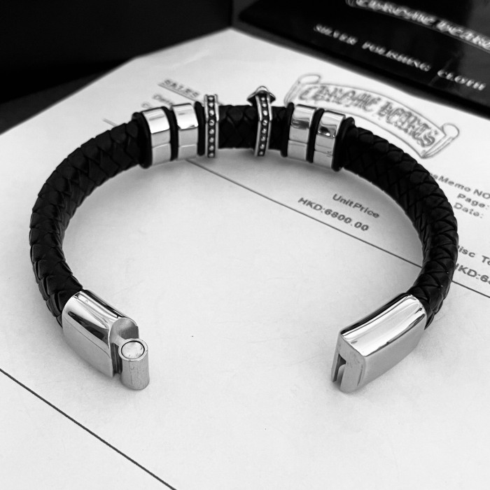 Chrome He@rts Bracelet