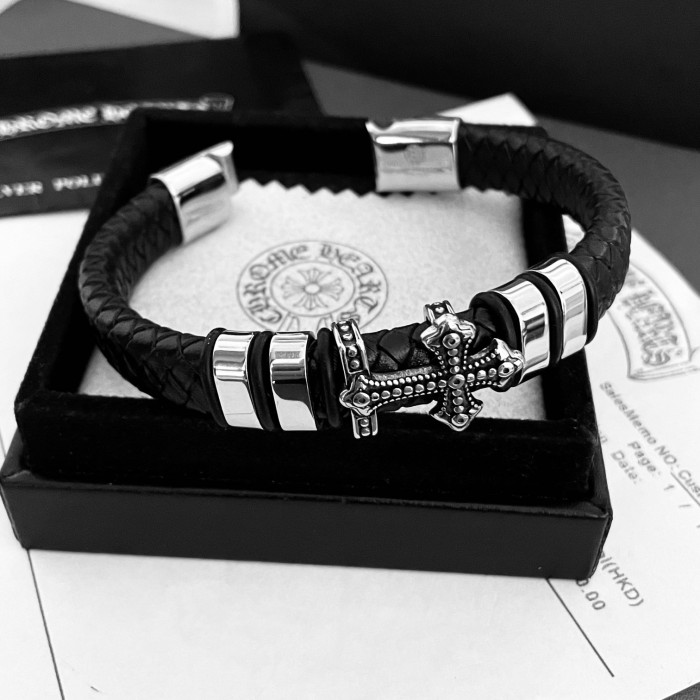 Chrome He@rts Bracelet