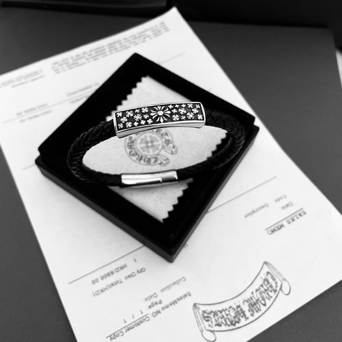 Chrome He@rts Bracelet