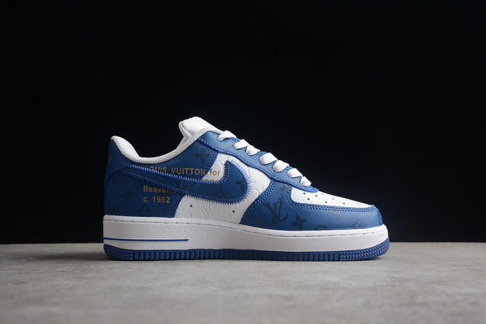 l**is V*t*n nike air force 1 low by virgil abloh white royal
