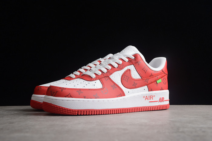 l**is V*t*n nike air force 1 low by virgil abloh white red ld 0232
