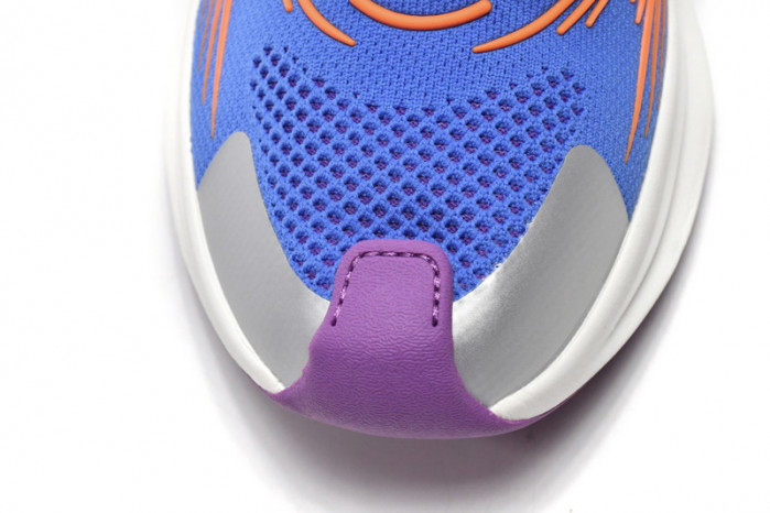 Gucc Run Sneakers White Blue Orange