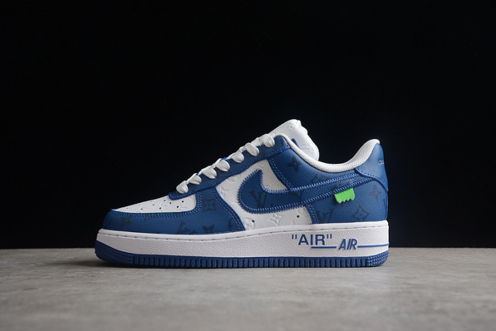 l**is V*t*n nike air force 1 low by virgil abloh white royal