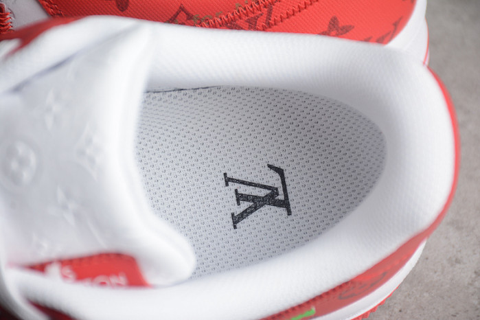 l**is V*t*n nike air force 1 low by virgil abloh white red ld 0232