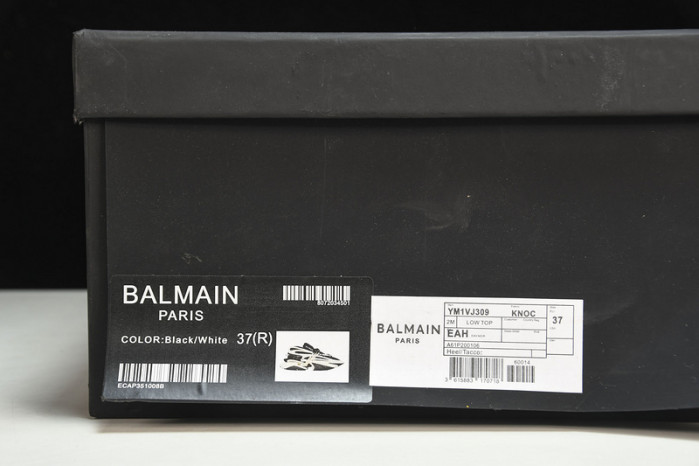 BALMAIN LEATHER UNICORN LOW-TOP SNEAKER