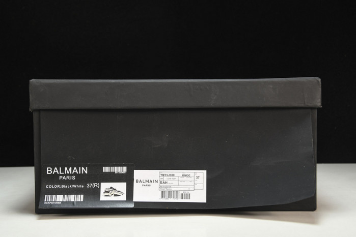 BALMAIN LEATHER UNICORN LOW-TOP SNEAKER