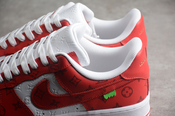 l**is V*t*n nike air force 1 low by virgil abloh white red ld 0232