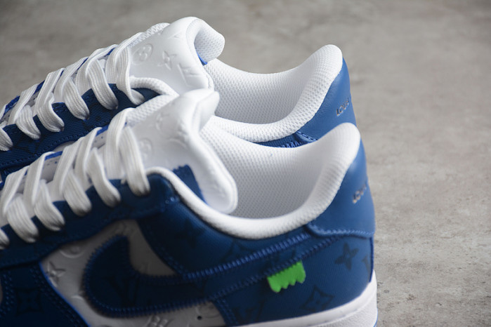 l**is V*t*n nike air force 1 low by virgil abloh white royal