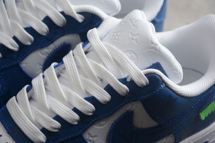 l**is V*t*n nike air force 1 low by virgil abloh white royal