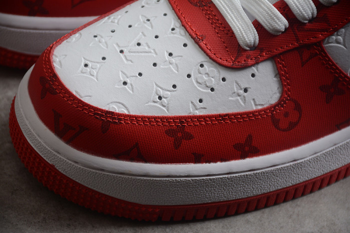 l**is V*t*n nike air force 1 low by virgil abloh white red ld 0232