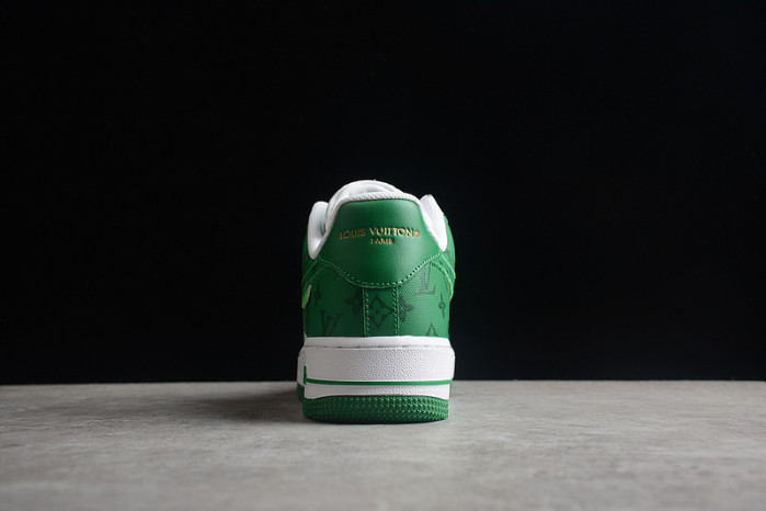 l**is V*t*n nike air force 1 low by virgil abloh white green ms 0232