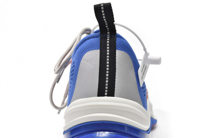 Gucc Run Sneakers White Blue Orange