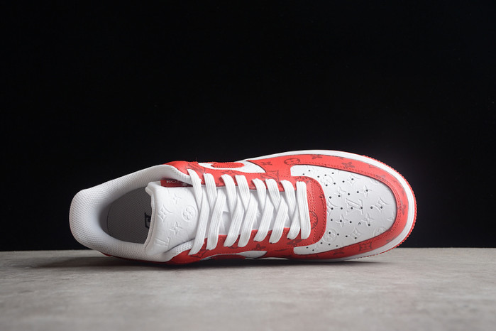 l**is V*t*n nike air force 1 low by virgil abloh white red ld 0232