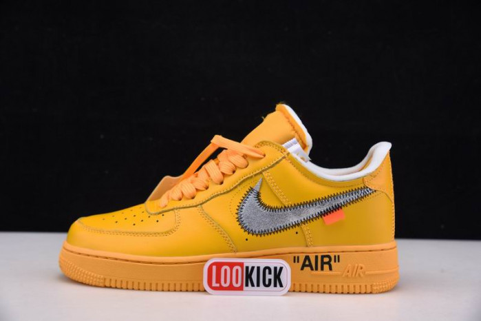 Nike Air Force 1 Low OFF-WHITE University Gold Metallic Silver DD1876-700