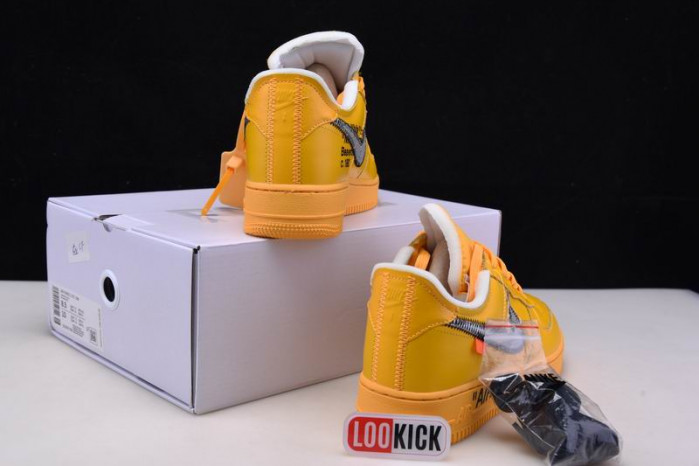 Nike Air Force 1 Low OFF-WHITE University Gold Metallic Silver DD1876-700