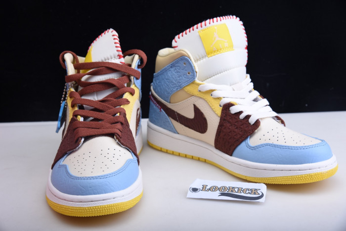 Maison Château Rouge x Air Jordan 1 Mid SE “Fearless” CU2803-200