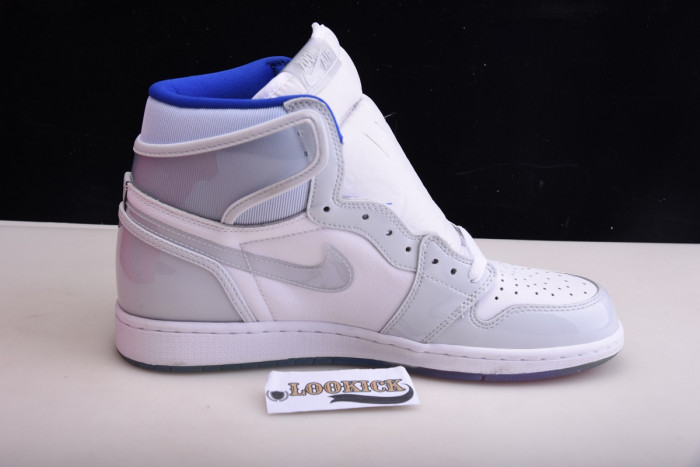 Air Jordan 1 Retro High Zoom White Racer Blue CK6637-104