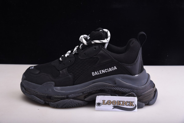 BLCG Wmns Triple S Trainer ''Black Clear Sole'' 544351 W09O1 1000