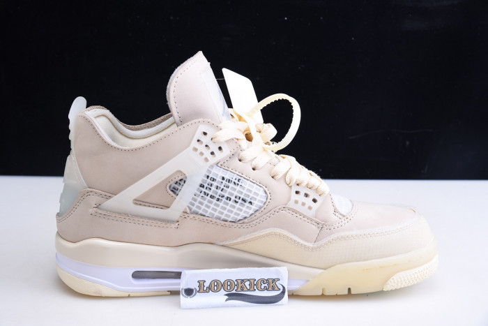 Off-White x Air Jordan 4 “Sail” CV9388-100