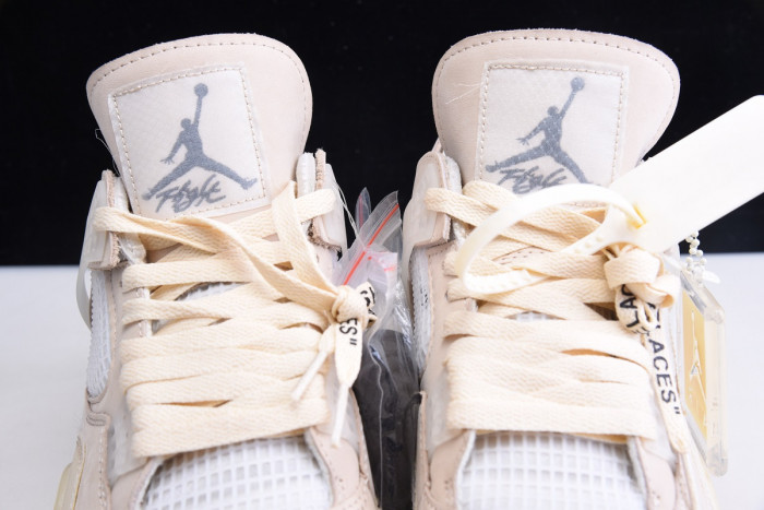 Off-White x Air Jordan 4 “Sail” CV9388-100