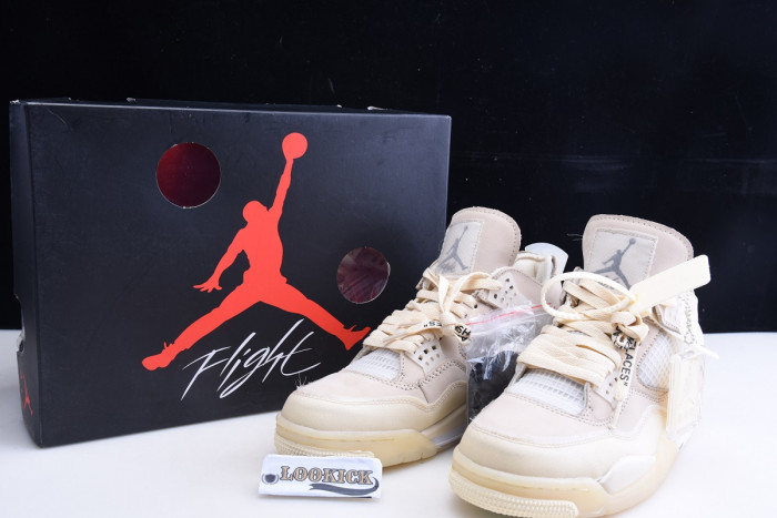Off-White x Air Jordan 4 “Sail” CV9388-100