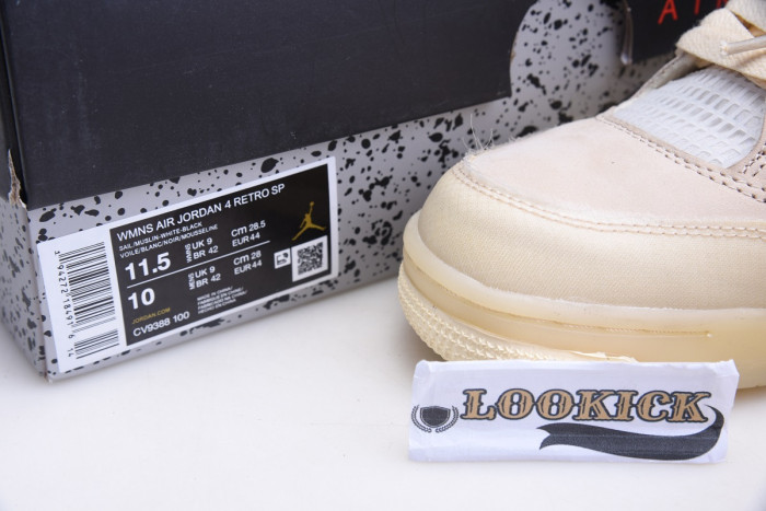 Off-White x Air Jordan 4 “Sail” CV9388-100