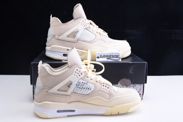 Off-White x Air Jordan 4 “Sail” CV9388-100