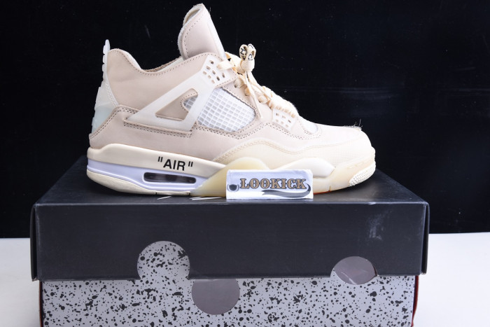 Off-White x Air Jordan 4 “Sail” CV9388-100