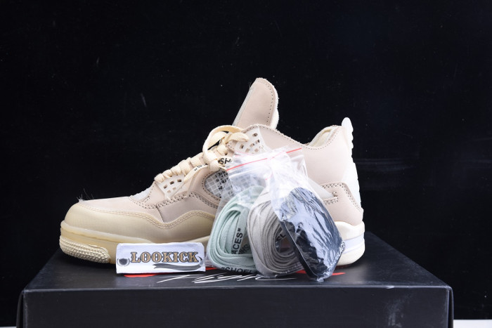 Off-White x Air Jordan 4 “Sail” CV9388-100