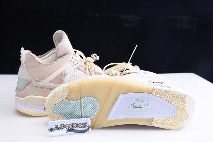 Off-White x Air Jordan 4 “Sail” CV9388-100