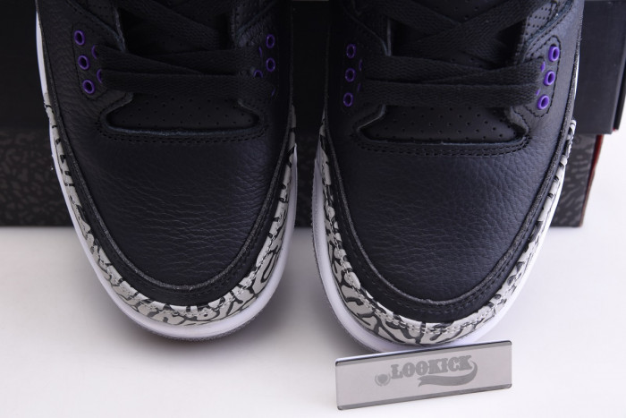 Air Jordan 3 Retro Black Court Purple CT8532-050