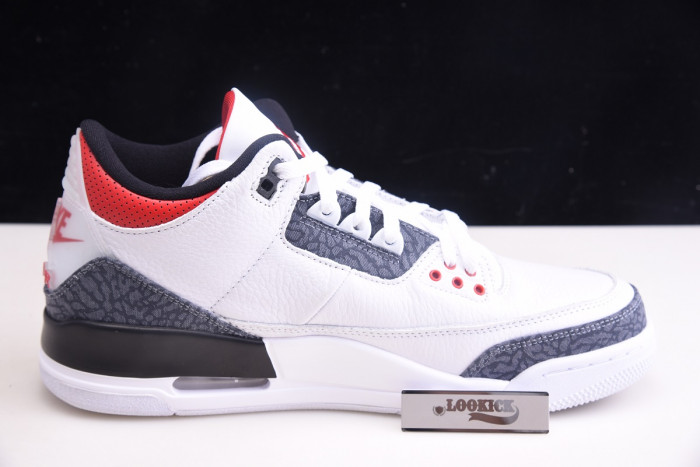 AIR JORDAN 3 RETRO "WHITE FIRE RED" CZ6431-100