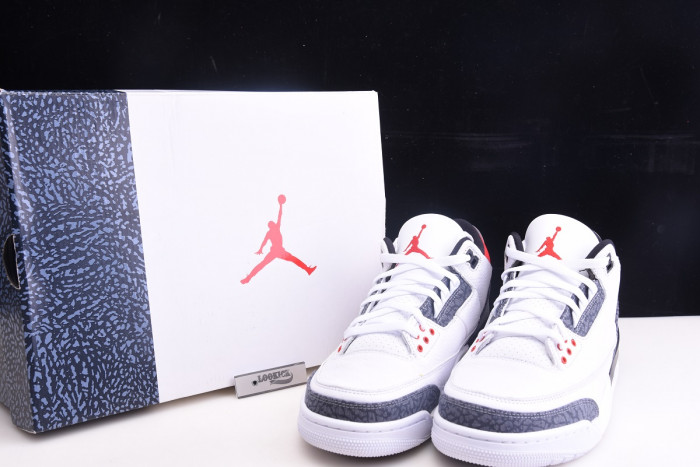 AIR JORDAN 3 RETRO "WHITE FIRE RED" CZ6431-100