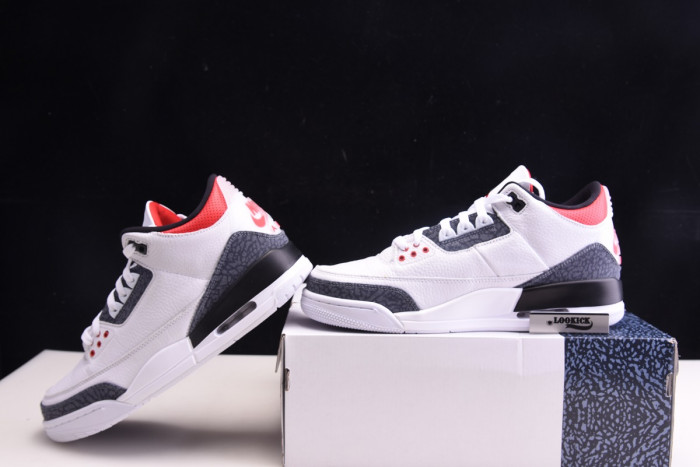 AIR JORDAN 3 RETRO "WHITE FIRE RED" CZ6431-100