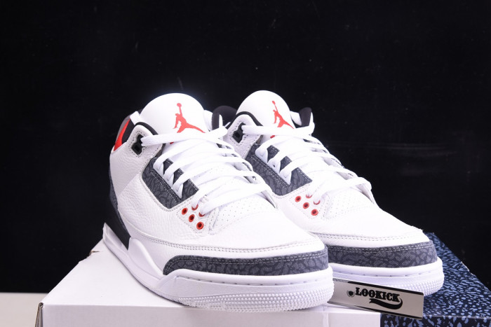 AIR JORDAN 3 RETRO "WHITE FIRE RED" CZ6431-100