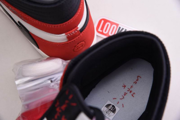 TRAVIS SCOTT X AIR JORDAN 1 RETRO HIGH OG - CD4487 100(RED)