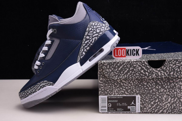 AIR JORDAN 3 “MIDNIGHT NAVY”CT8532-401
