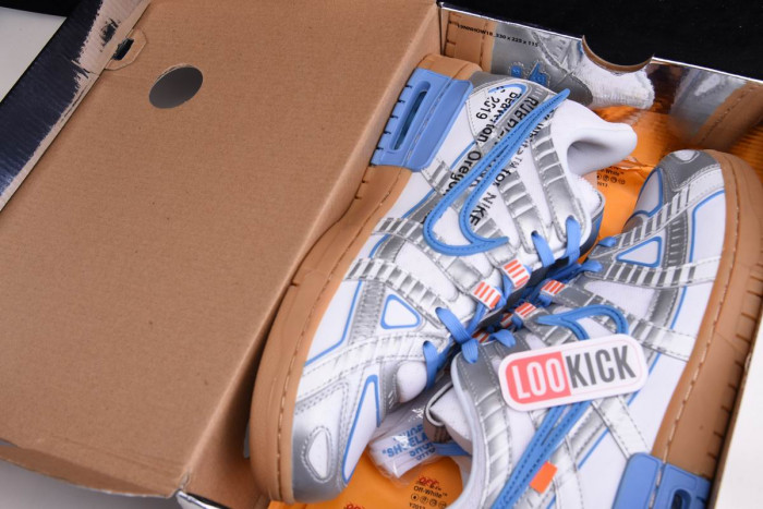 OFF WHITE NIKE AIR RUBBER DUNK “UNIVERSITY BLUE" CU6015-100