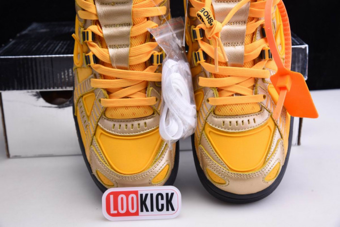 OFF WHITE NIKE AIR RUBBER DUNK "UNIVERSITY GOLD" CU6015-700