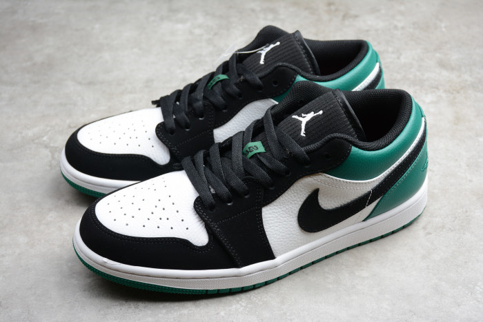 Air Jordan 1 Low White Black Mystic Green 553558-113